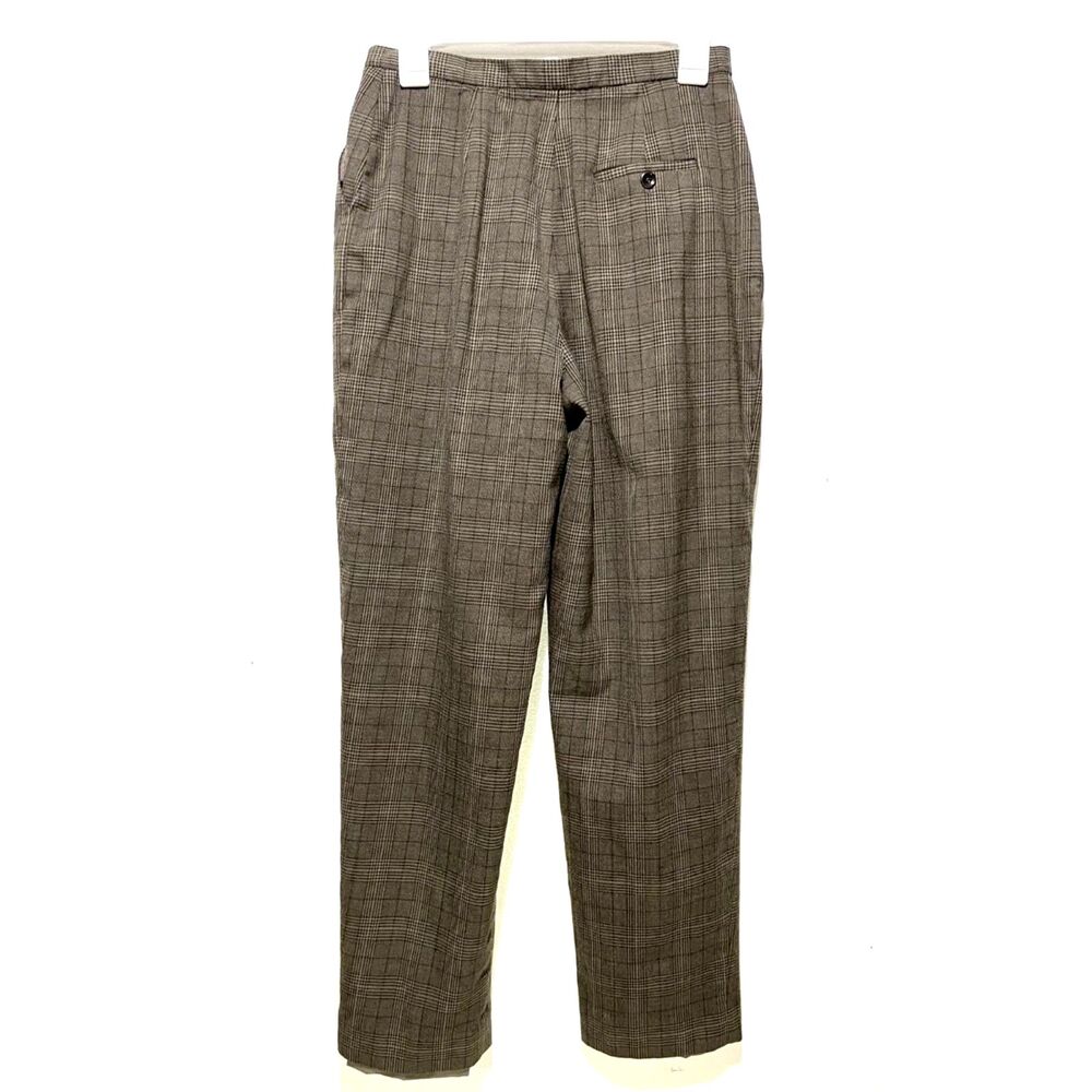 Jones New York wool pants winter trouser business plaid preppy accademia women 8